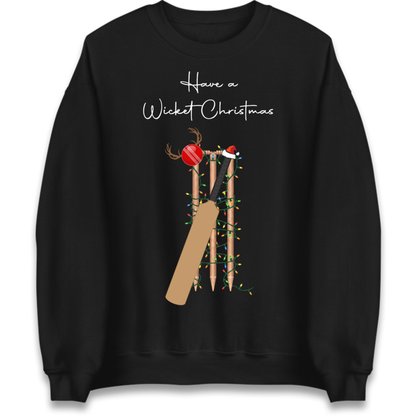 Cricket Bat Graphic Christmas Jumper