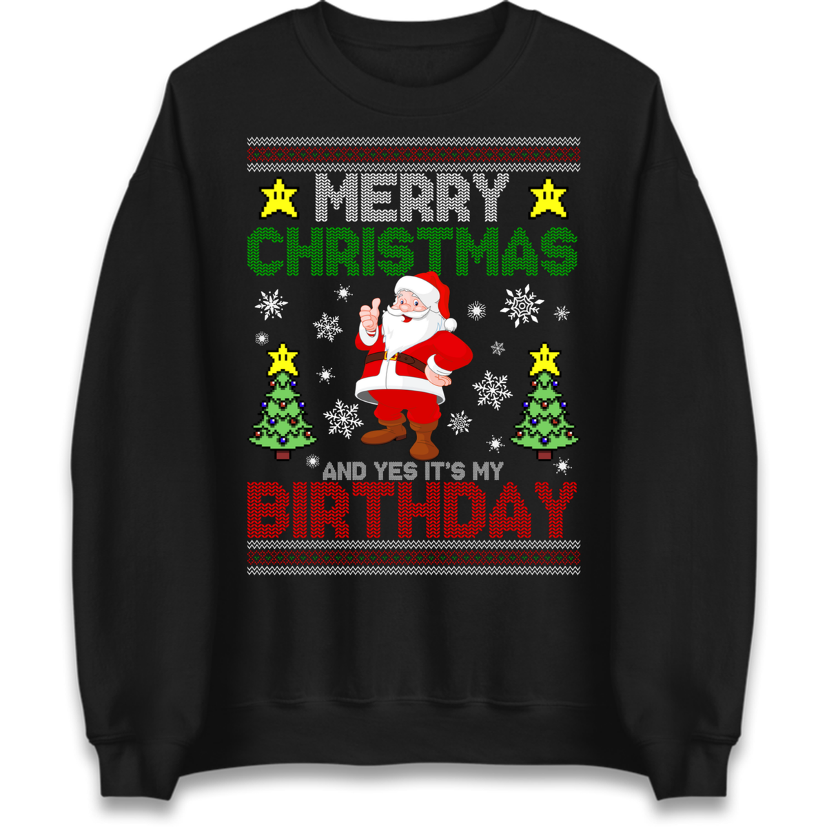 Santa birthday design Jumper