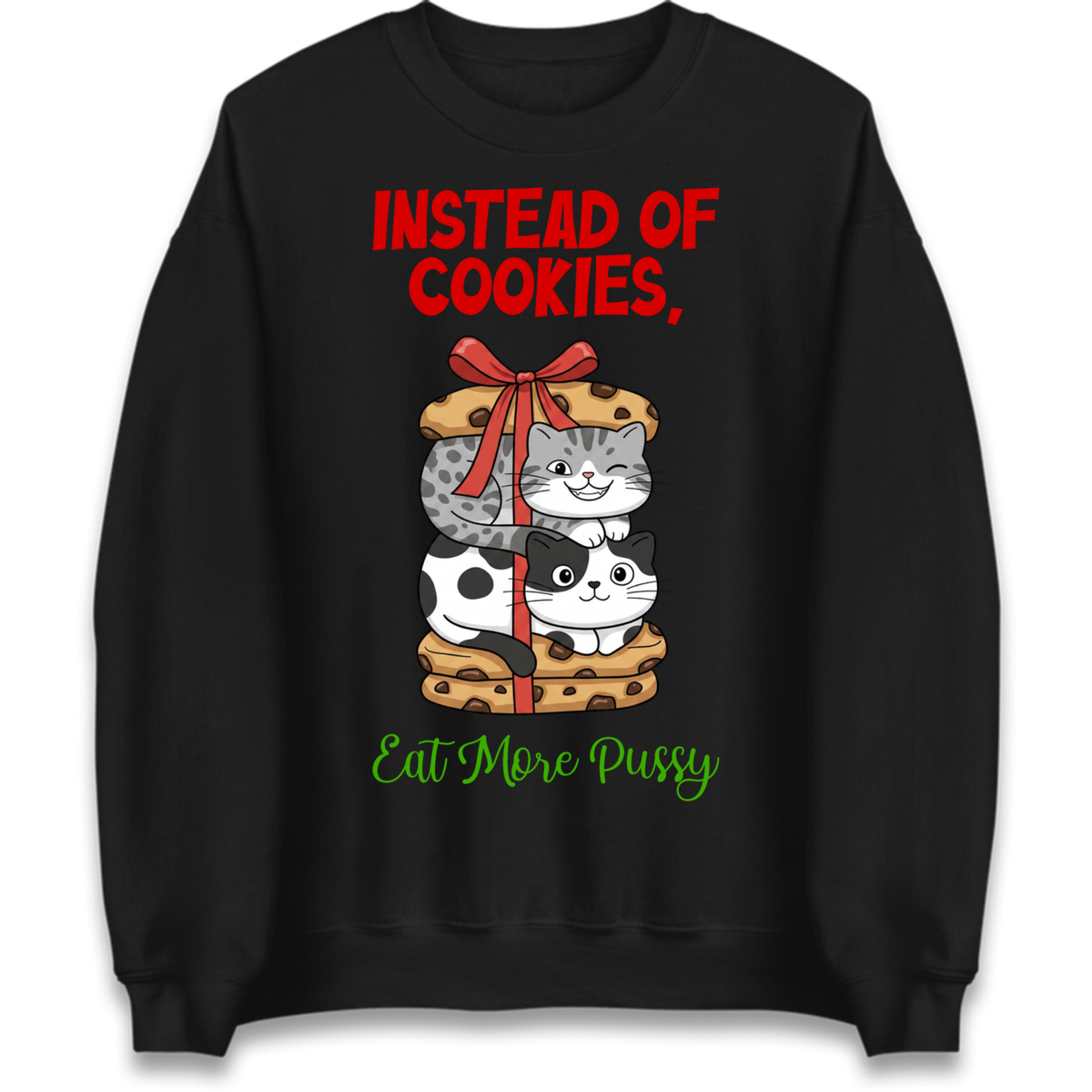 Cheeky Cat Slogan Jumper