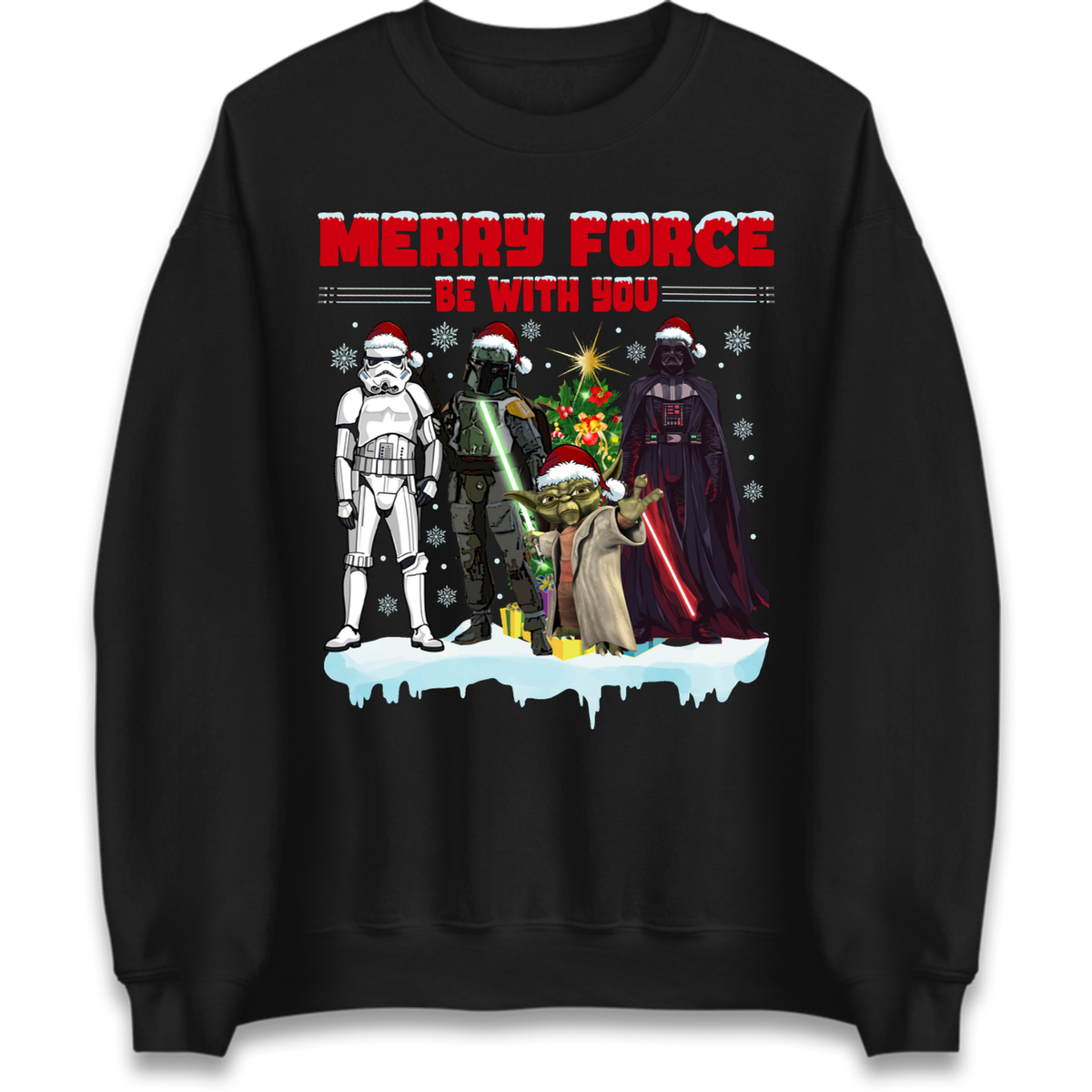 Merry Force Be With You Christmas Jumper