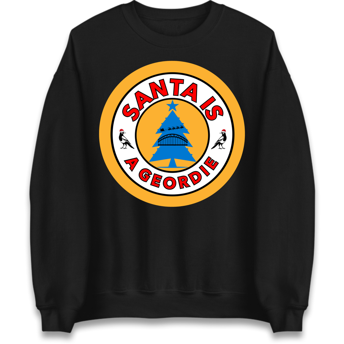 Geordie Santa  Christmas Jumper