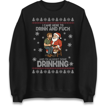 Rude Santa Graphic Jumper