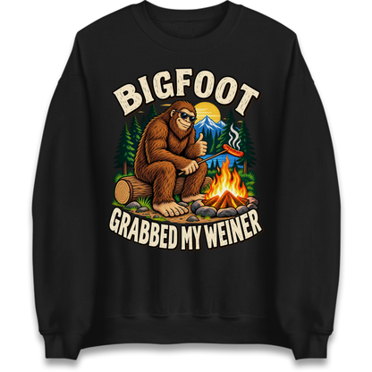 Bigfoot Grabbed My Weiner Camping Jumper