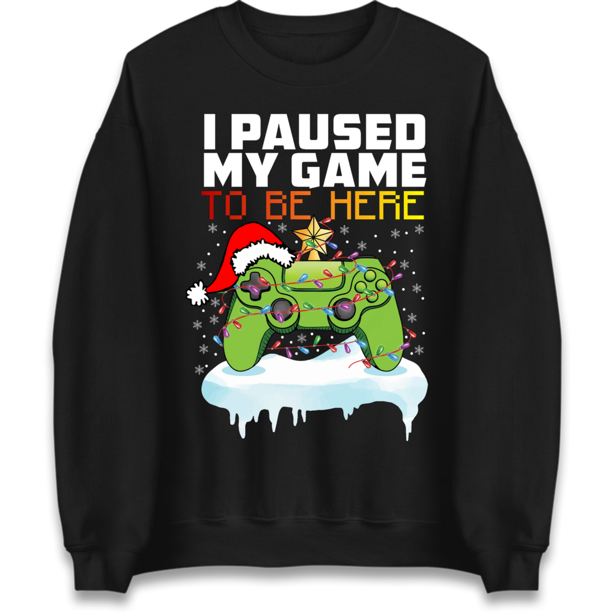 I Paused My Game Christmas Jumper