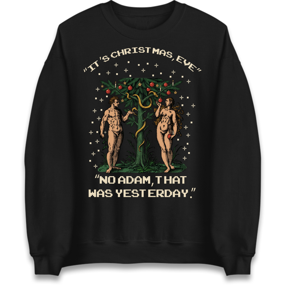 Adam & Eve Christmas Jumper Jumper