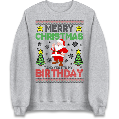 Santa birthday design Jumper