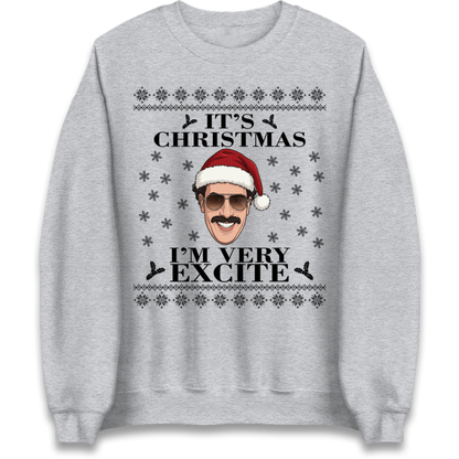 I Very Excite Christmas Jumper