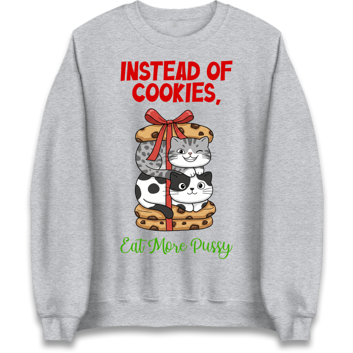 Cheeky Cat Slogan Jumper