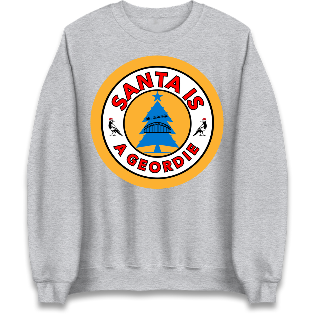 Geordie Santa  Christmas Jumper