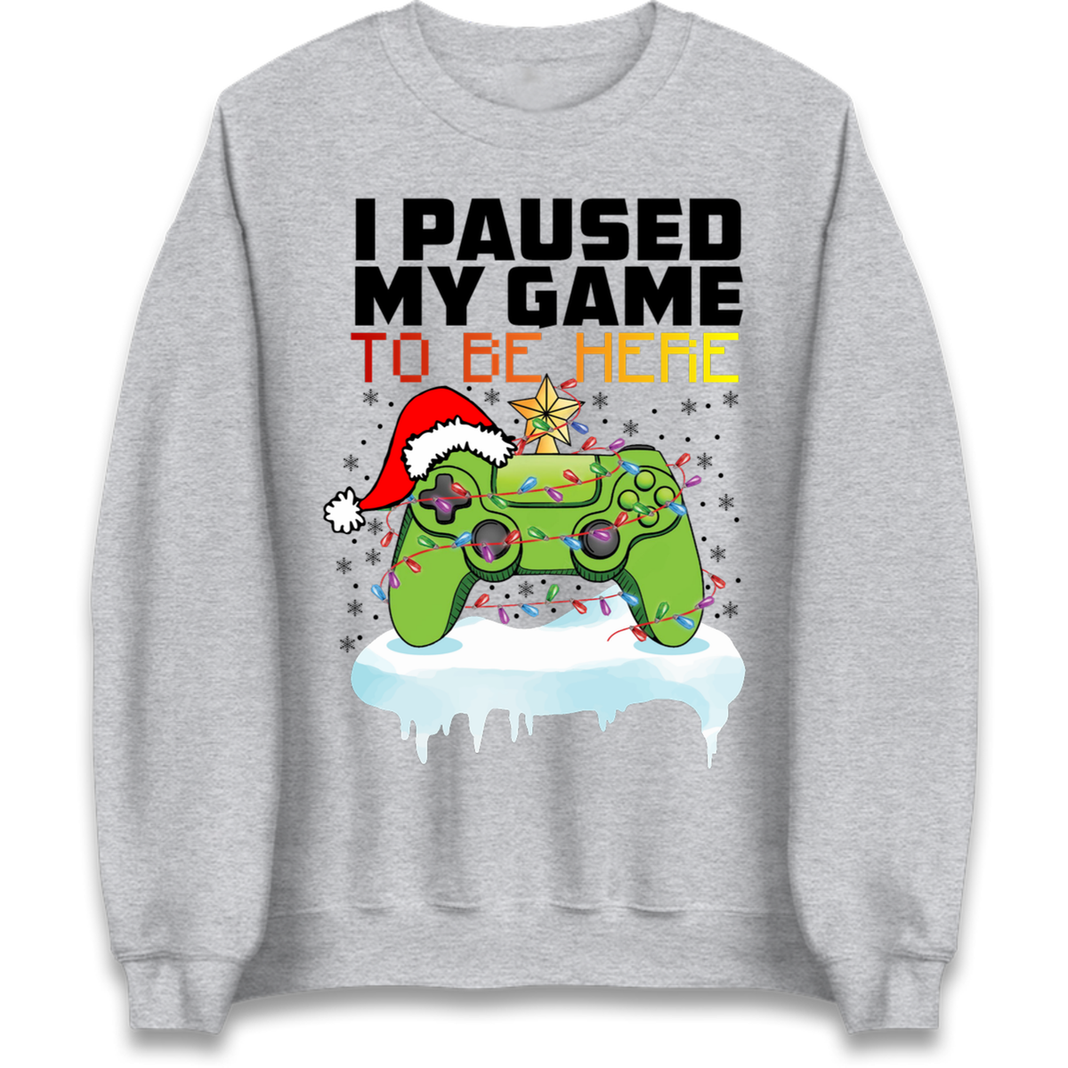 I Paused My Game Christmas Jumper