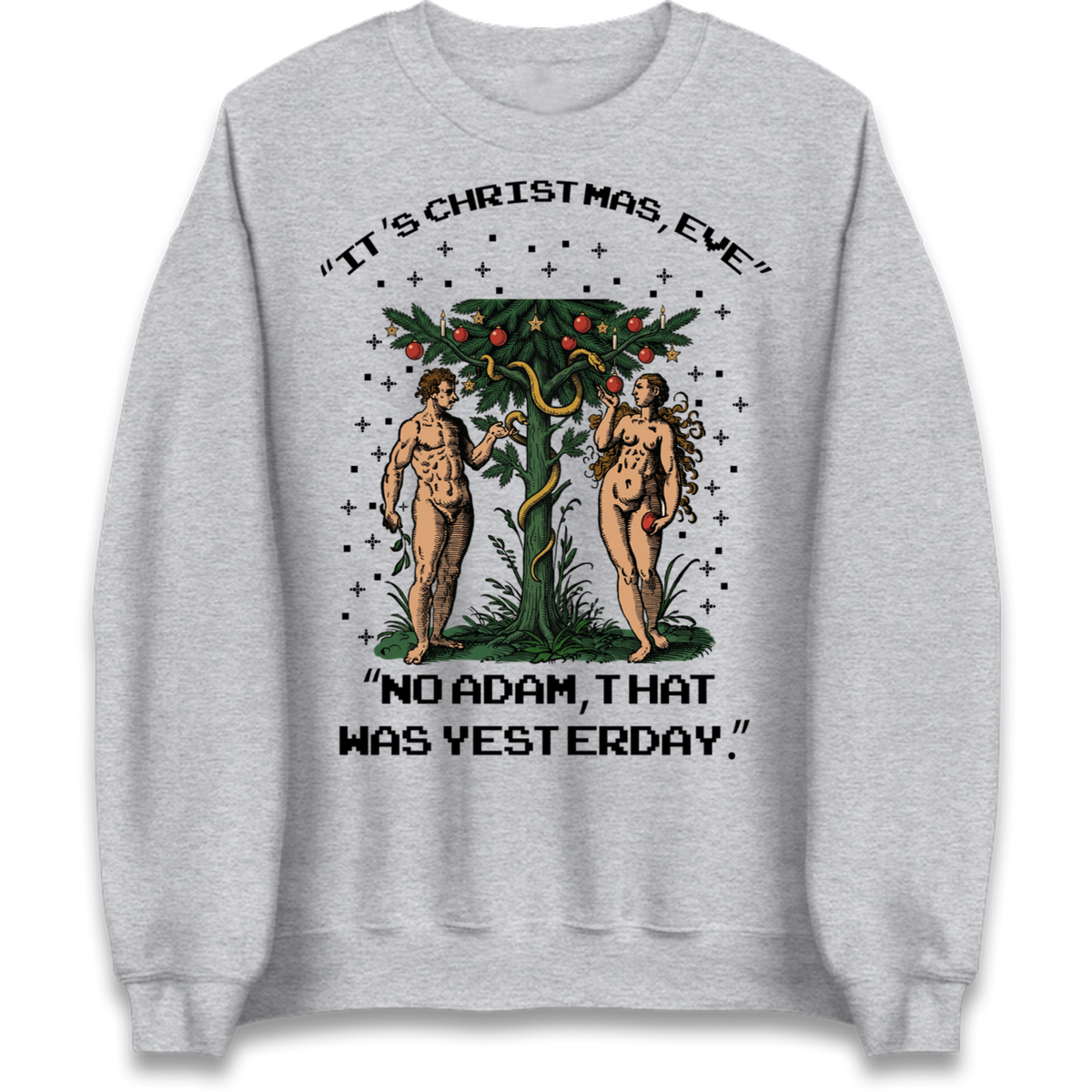 Adam & Eve Christmas Jumper Jumper