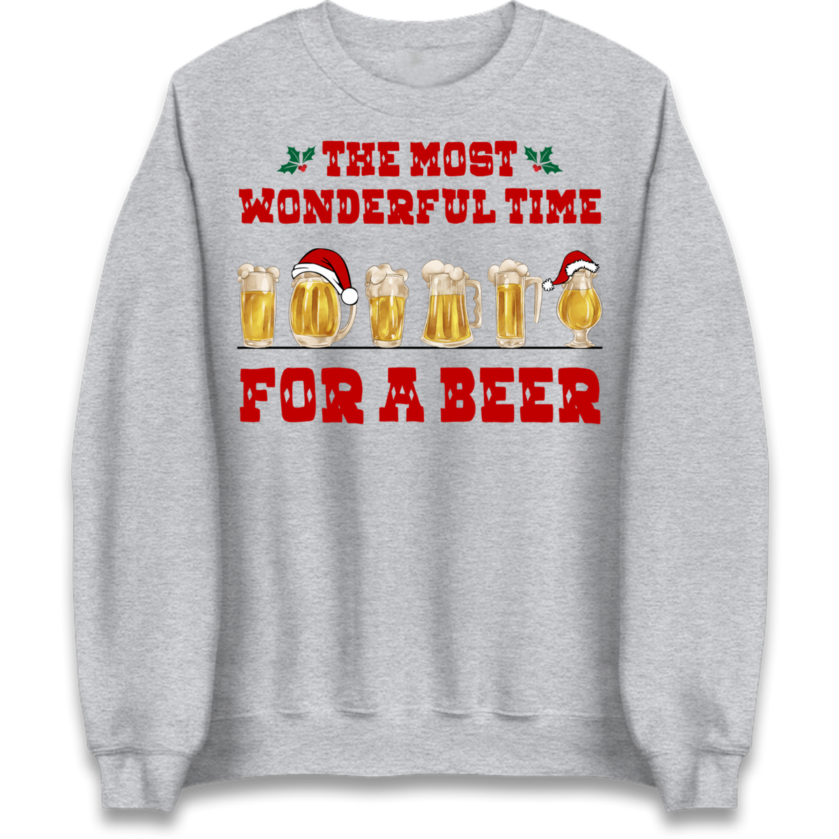 Festive Pint Graphic Jumper