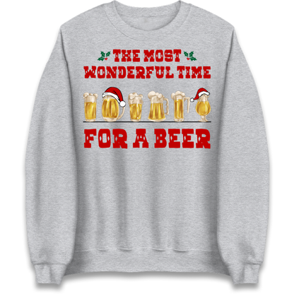 Festive Pint Graphic Jumper