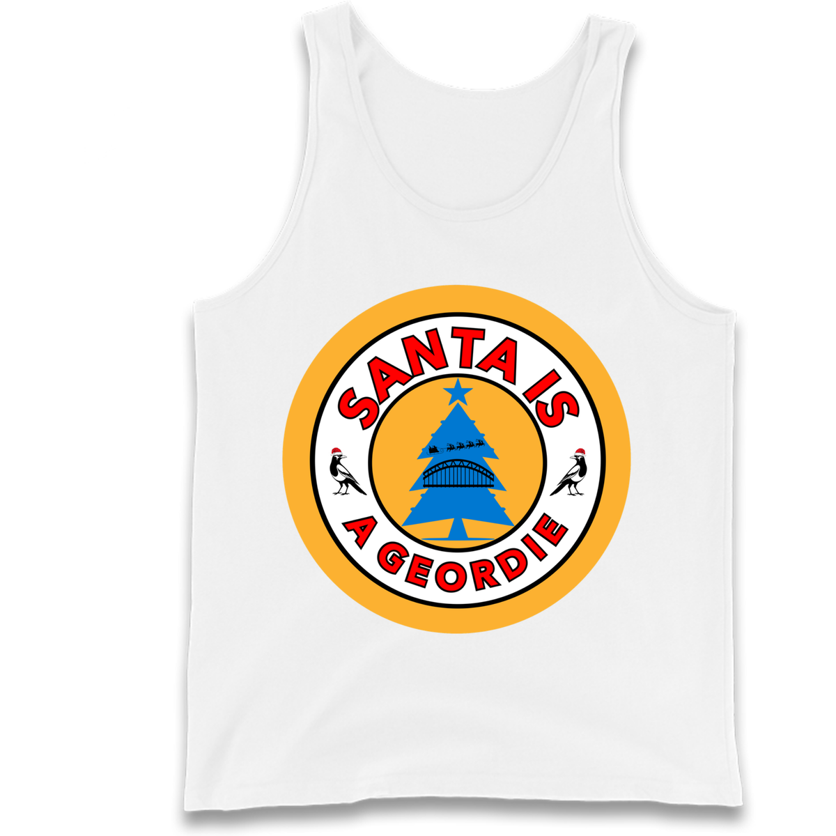 Geordie Santa  Christmas Tank Top