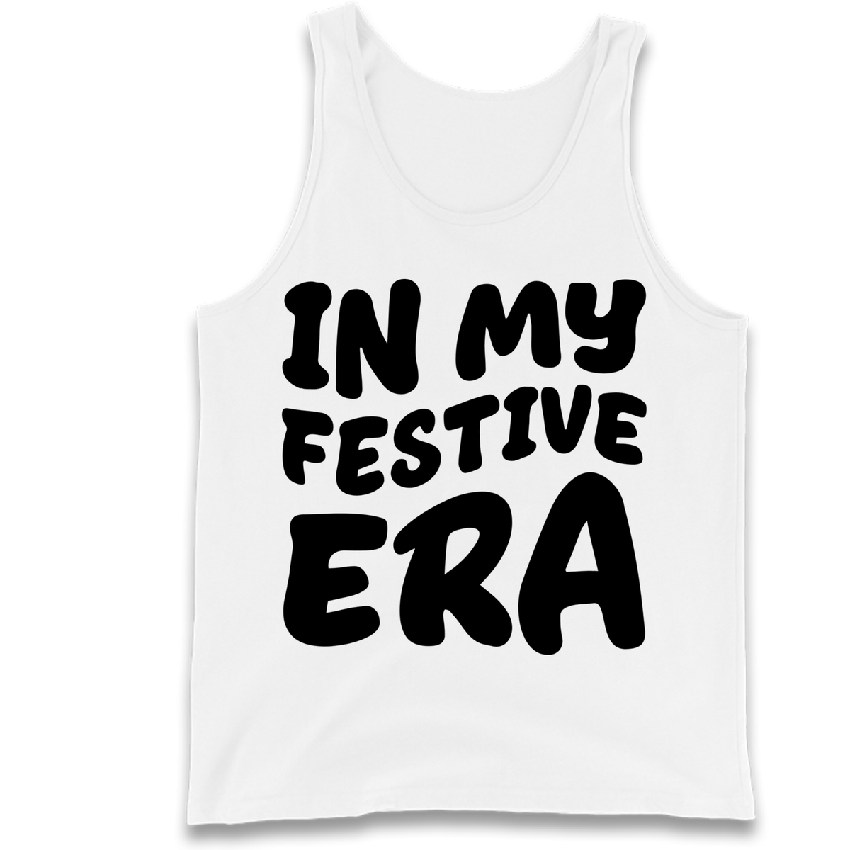 Modern Christmas Slogan Tank Top