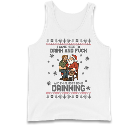Rude Santa Graphic Tank Top