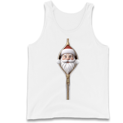 Santa Face Novelty Tank Top