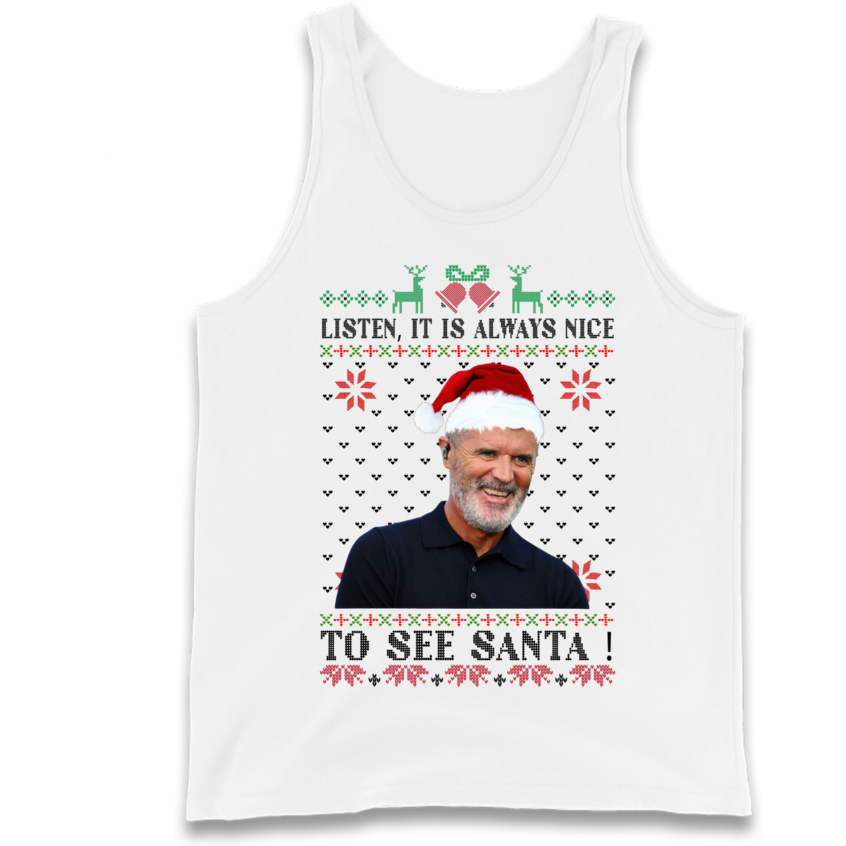 Roy Keane Christmas Tank Top
