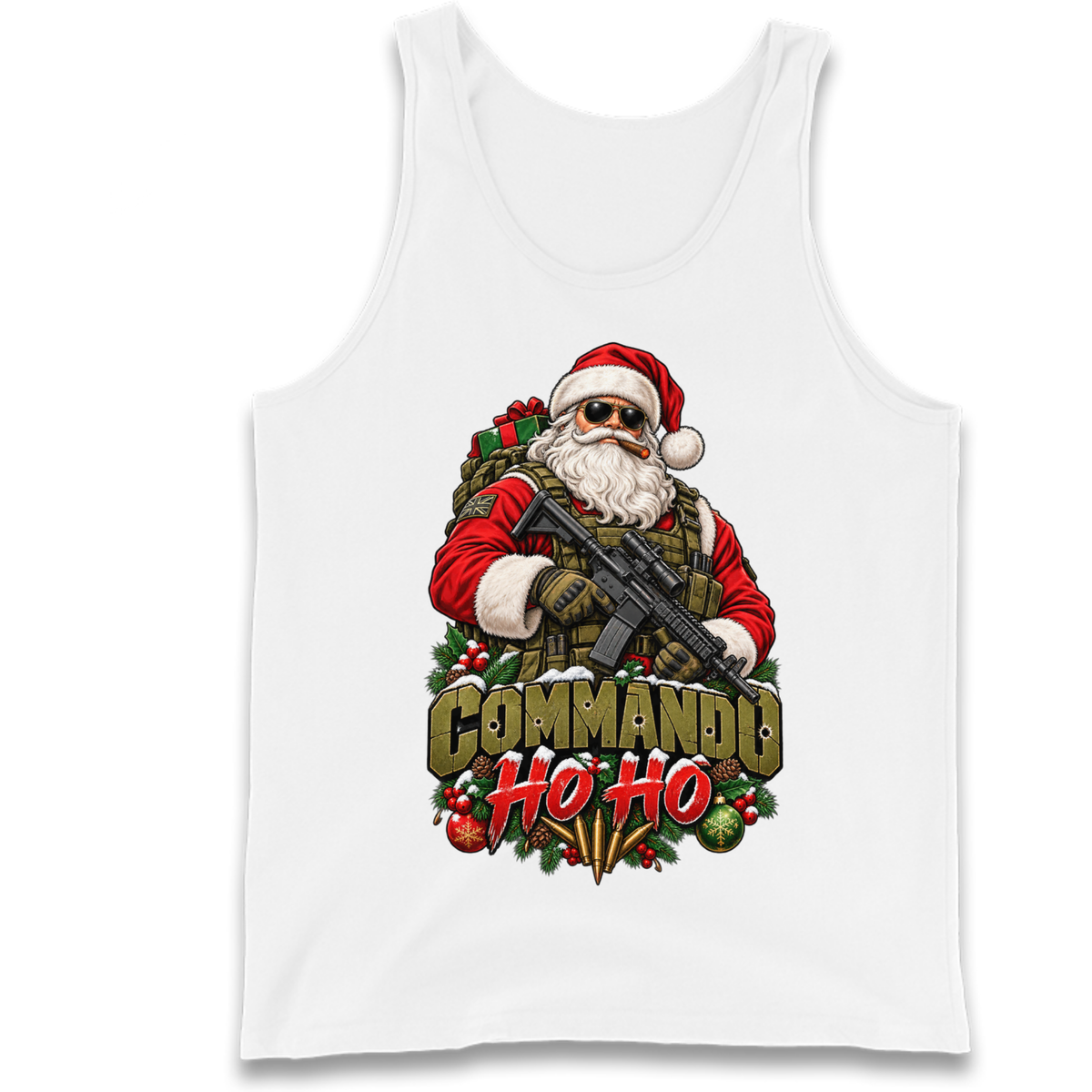 Commando Christmas Tank Top
