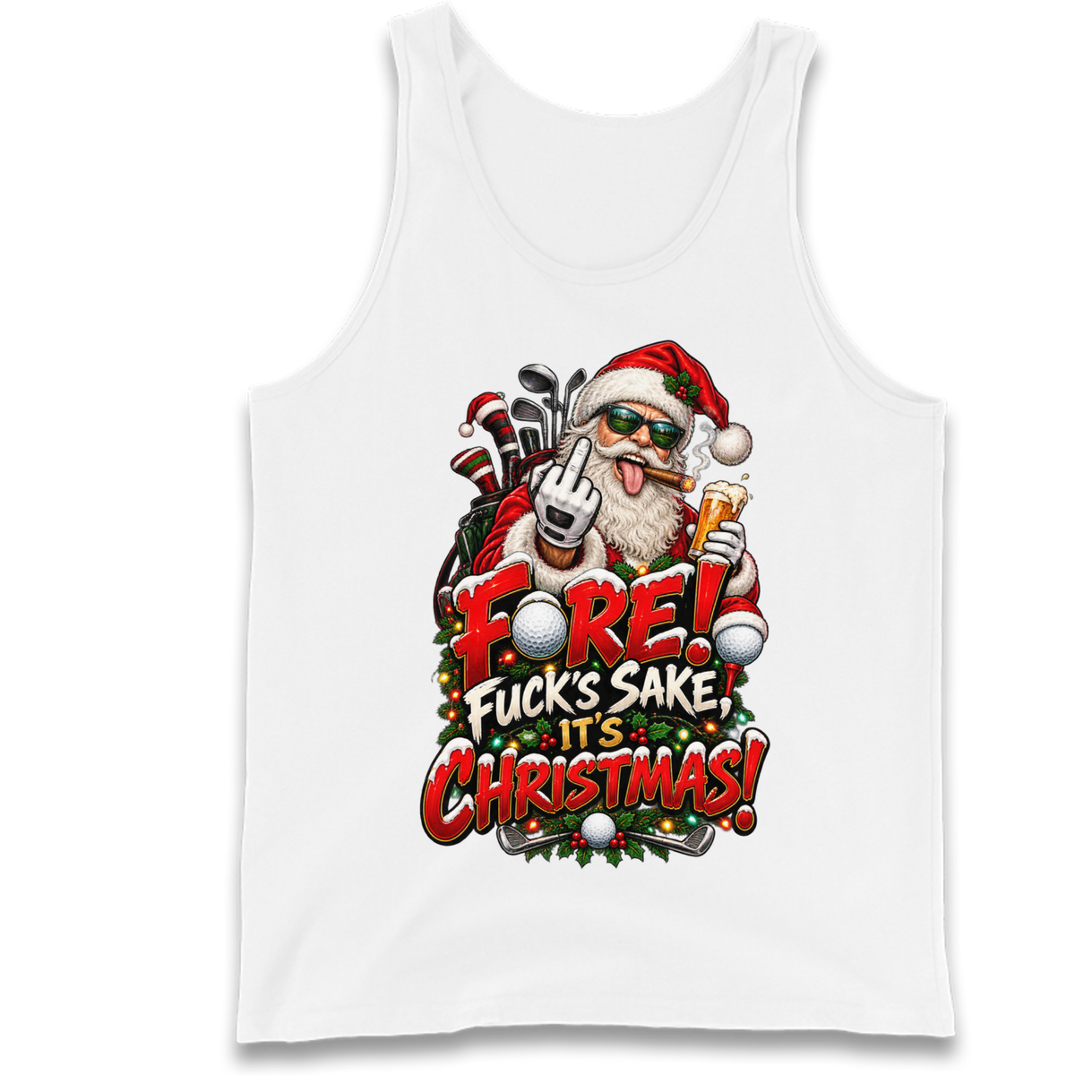 Rude Golf Christmas Tank Top
