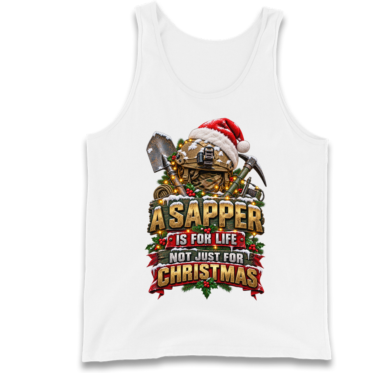 Royal Engineers Sappers Christmas Tank Top