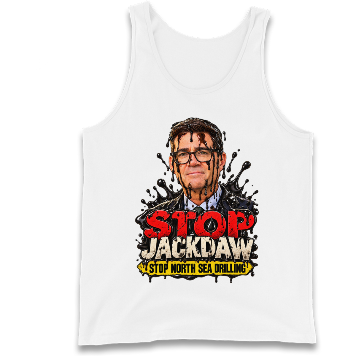 Stop Jackdaw Stop North Sea Drilling Andy Burnham Tank Top