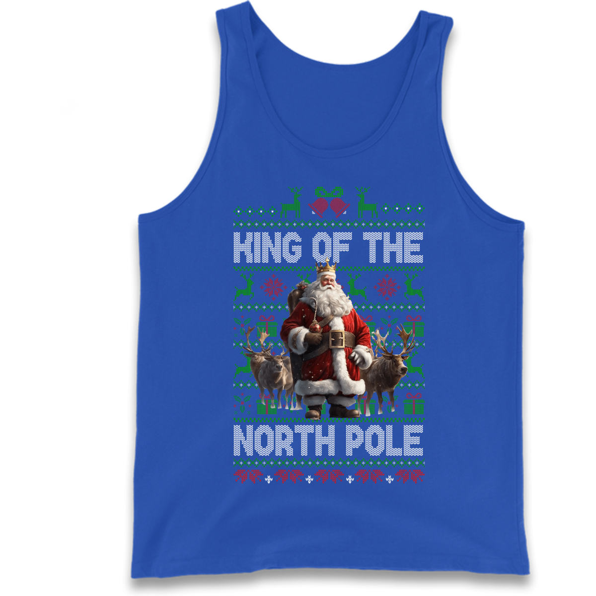 King Santa Christmas Tank Top