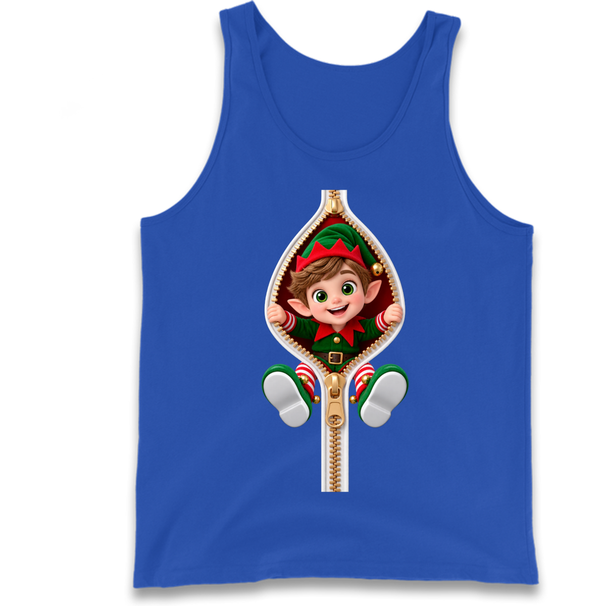 Elf Christmas Jumper Tank Top