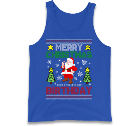 Santa birthday design Tank Top