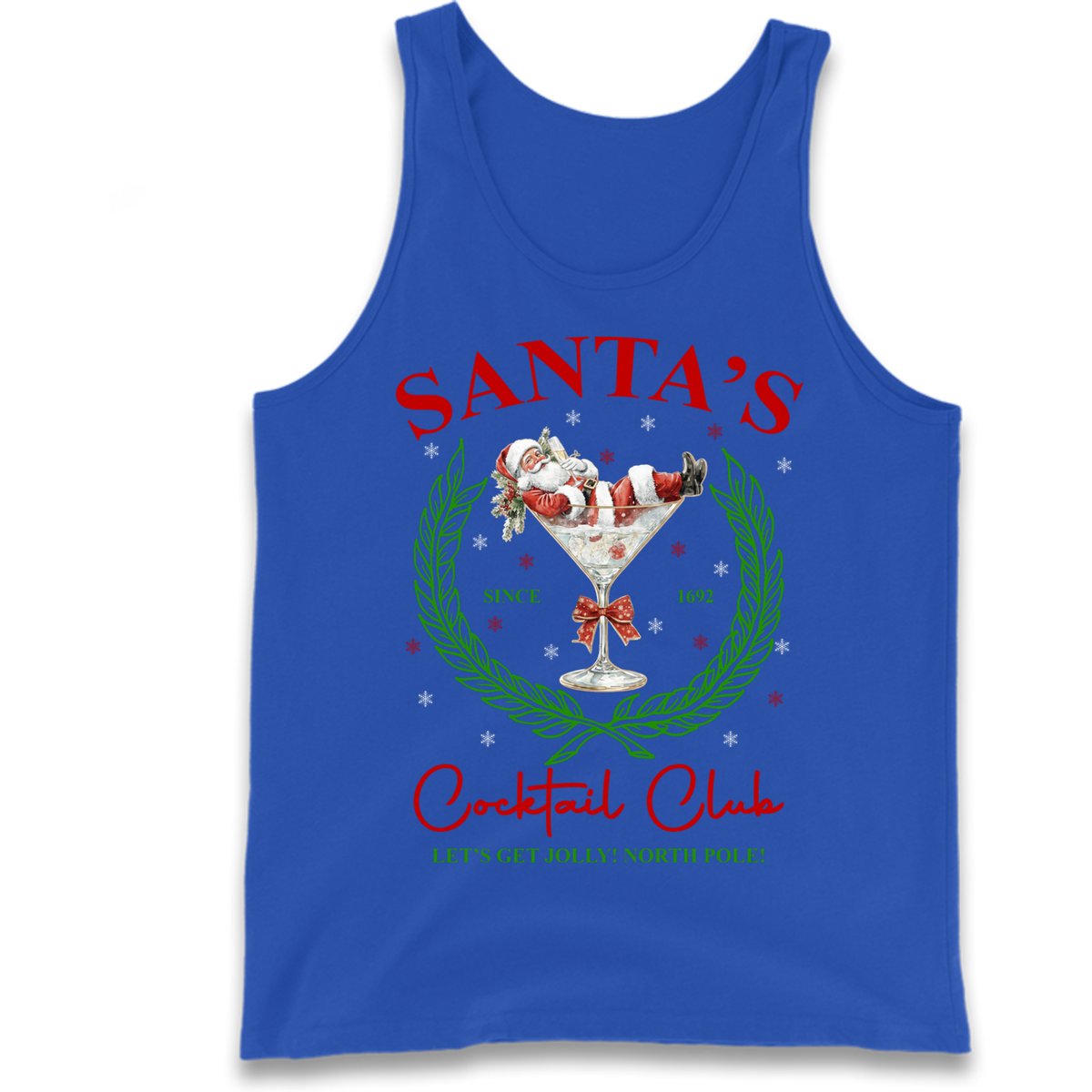 Cocktail Lover Christmas Tank Top