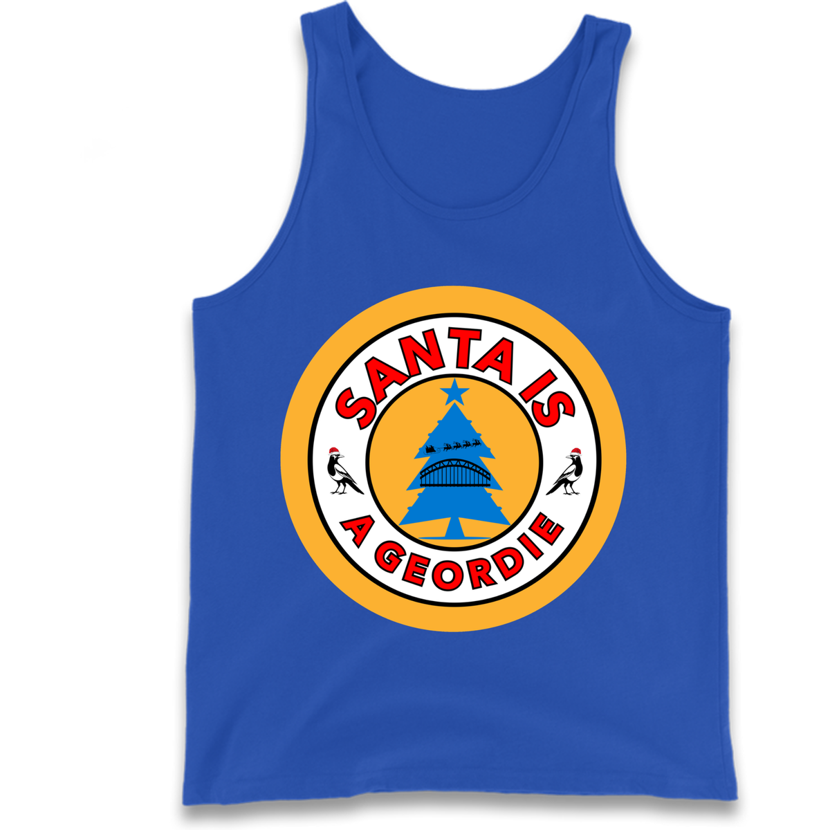Geordie Santa  Christmas Tank Top