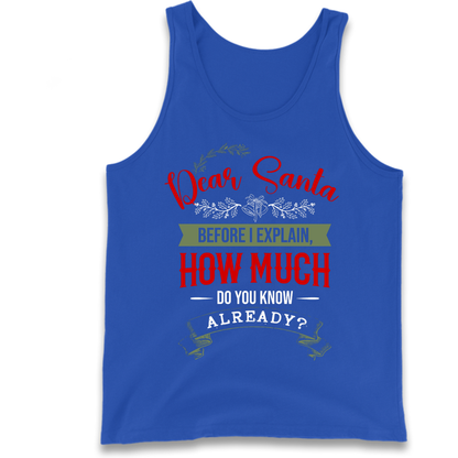 naughty christmas outfit Tank Top