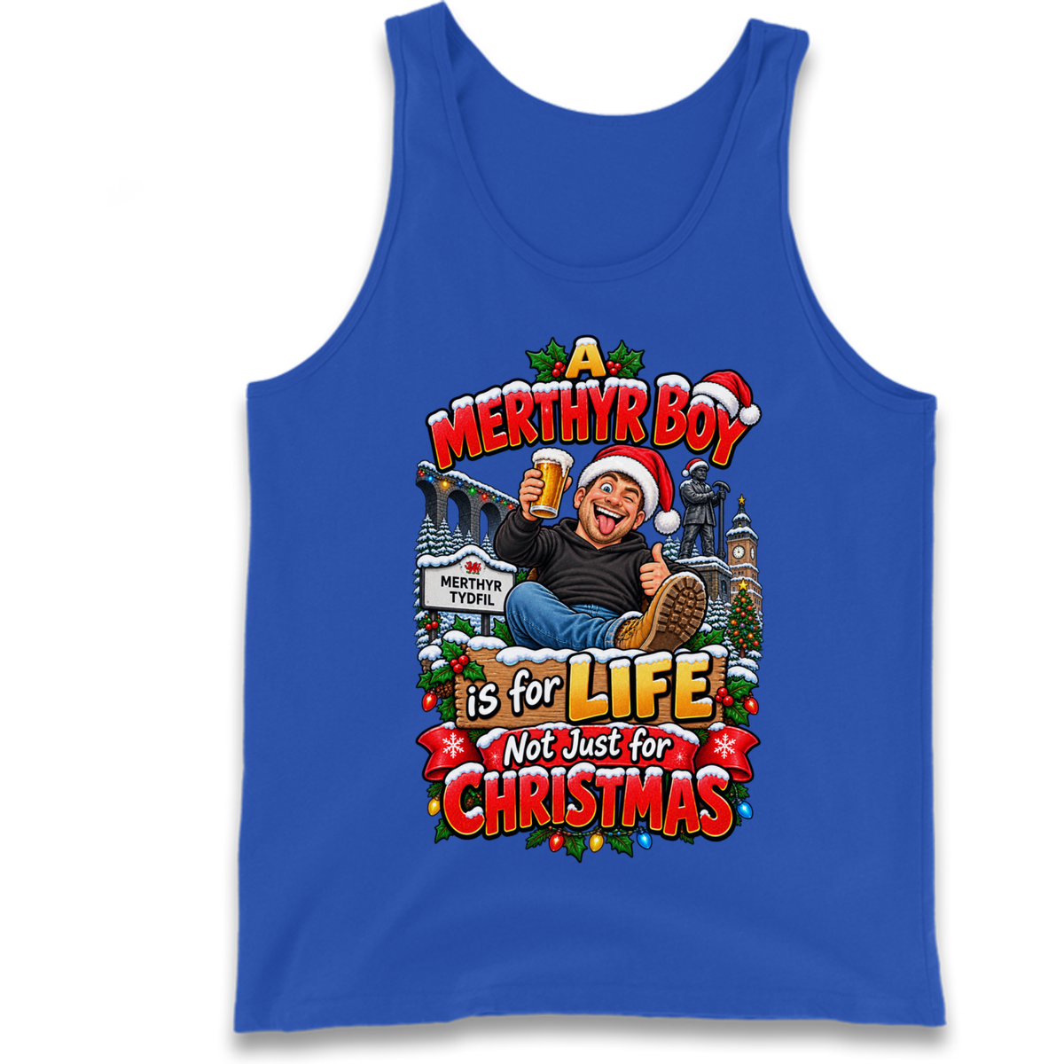 Merthyr Boy Christmas Tank Top