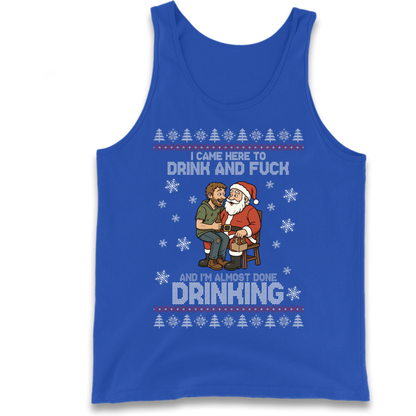 Rude Santa Graphic Tank Top
