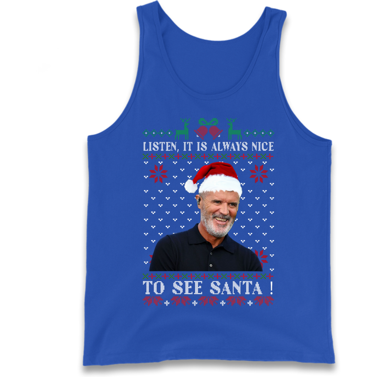 Roy Keane Christmas Tank Top