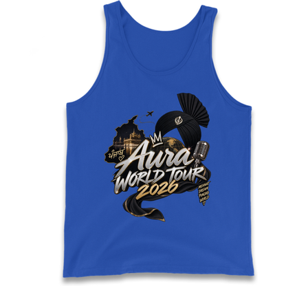 Diljit Dosanjh Aura World Tour 2026 Tank Top