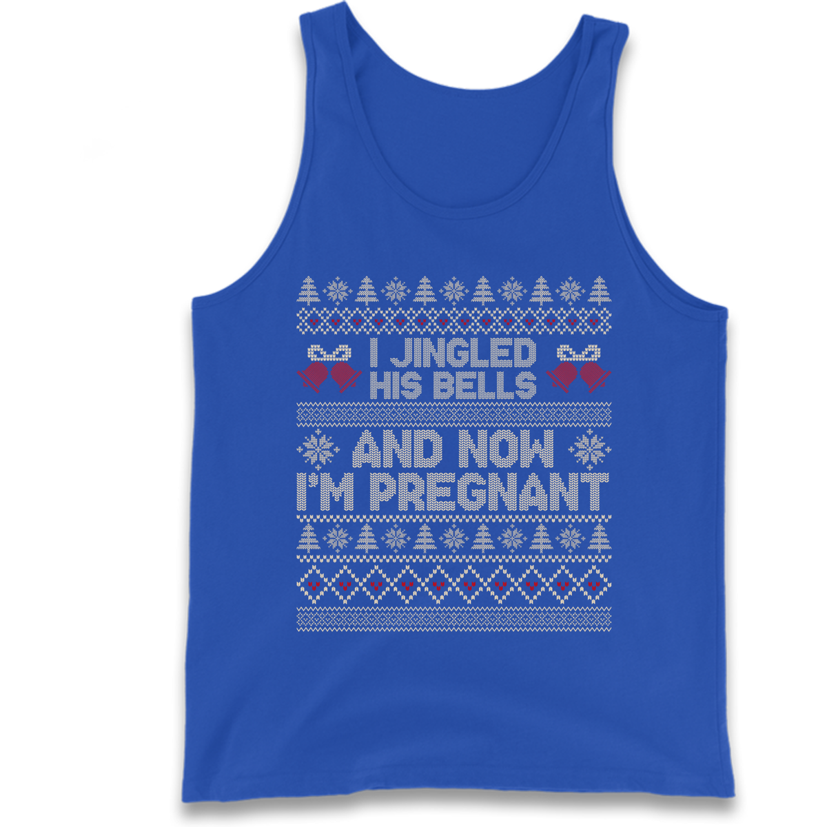 Pregnant At Christmas Tank Top
