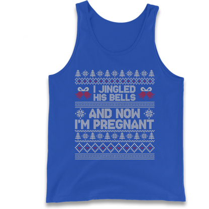 Pregnant At Christmas Tank Top