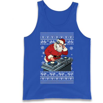DJ Santa Christmas Tank Top