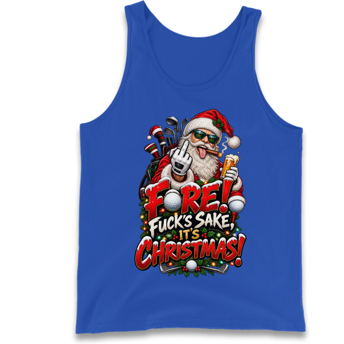 Rude Golf Christmas Tank Top