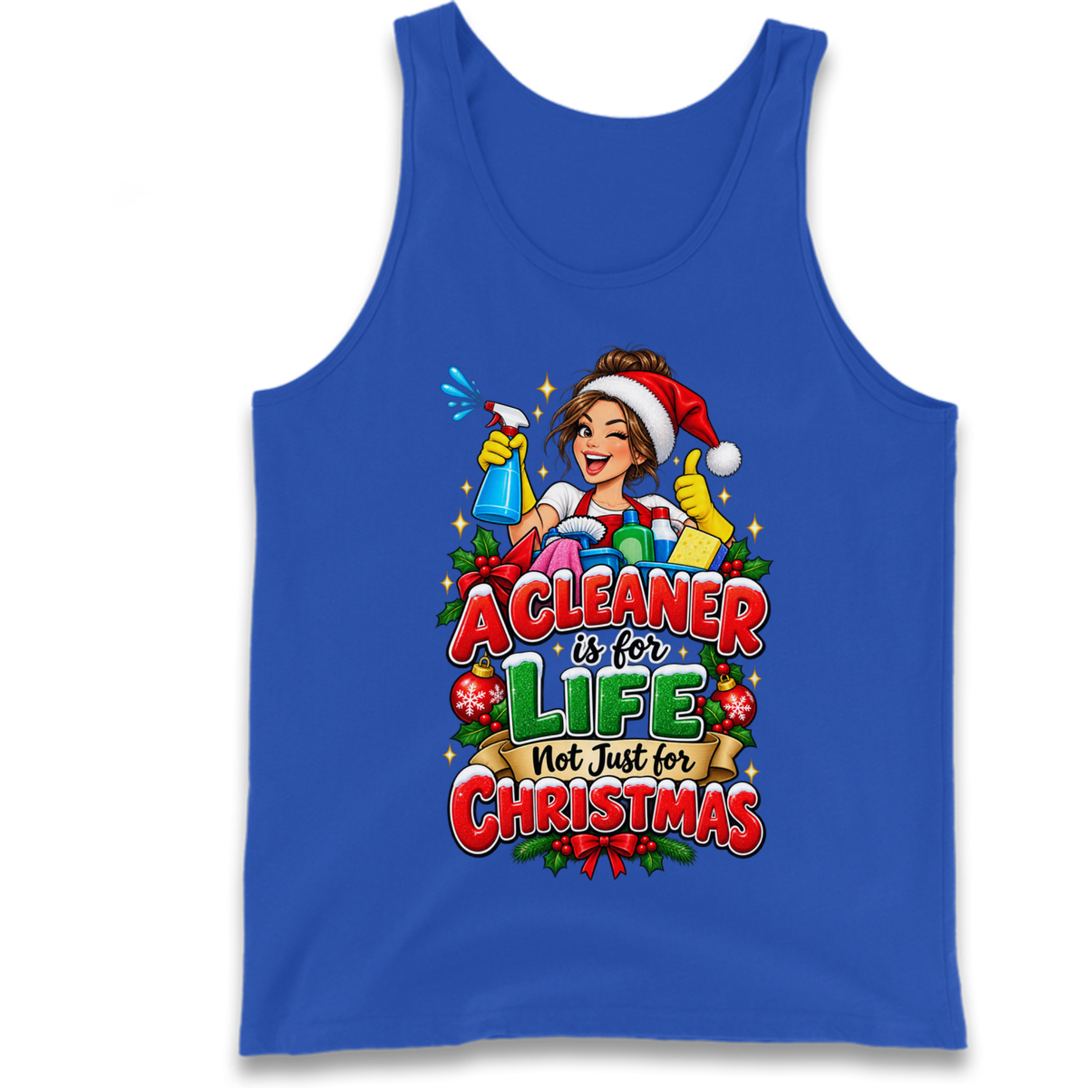 Cleaner Christmas Tank Top