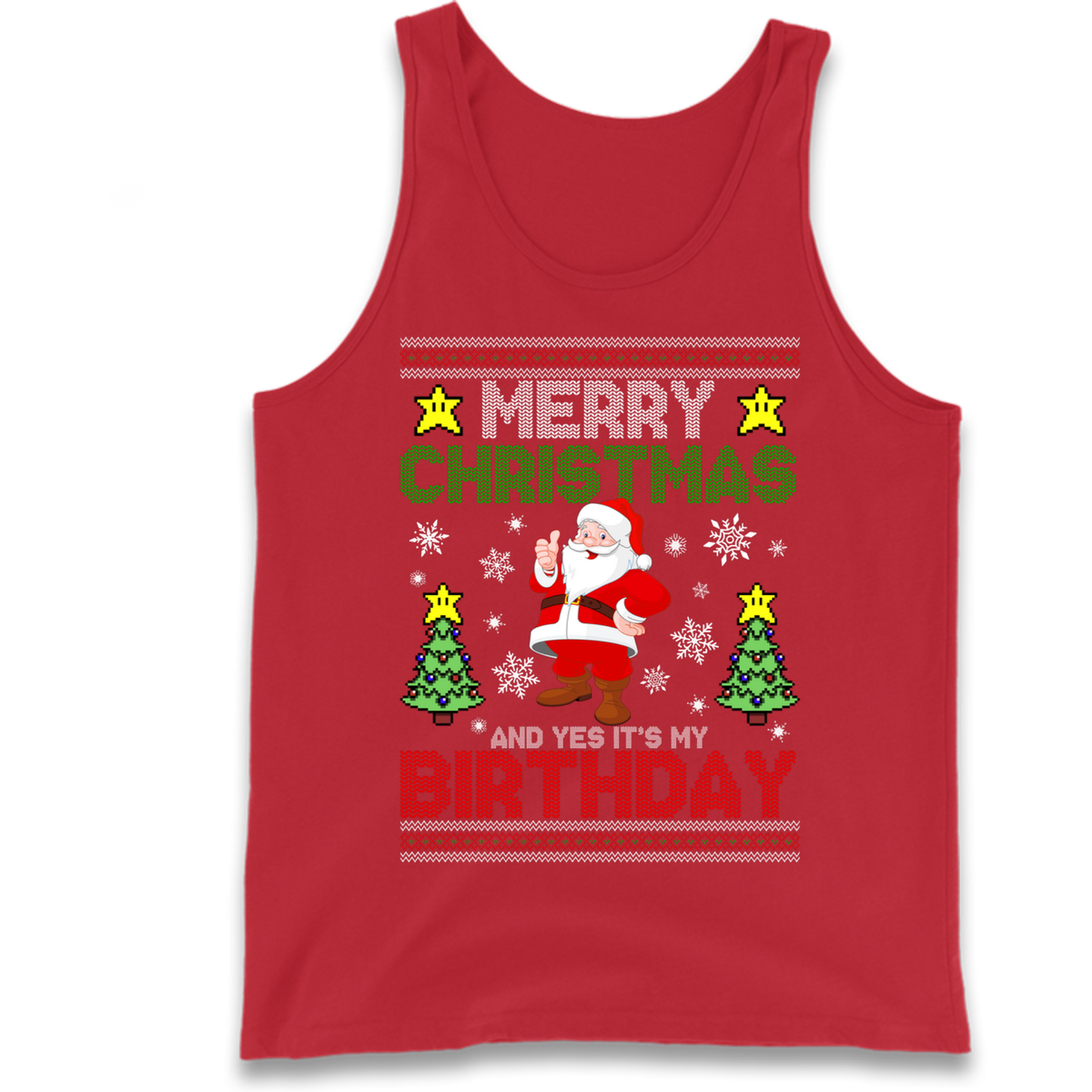 Santa birthday design Tank Top