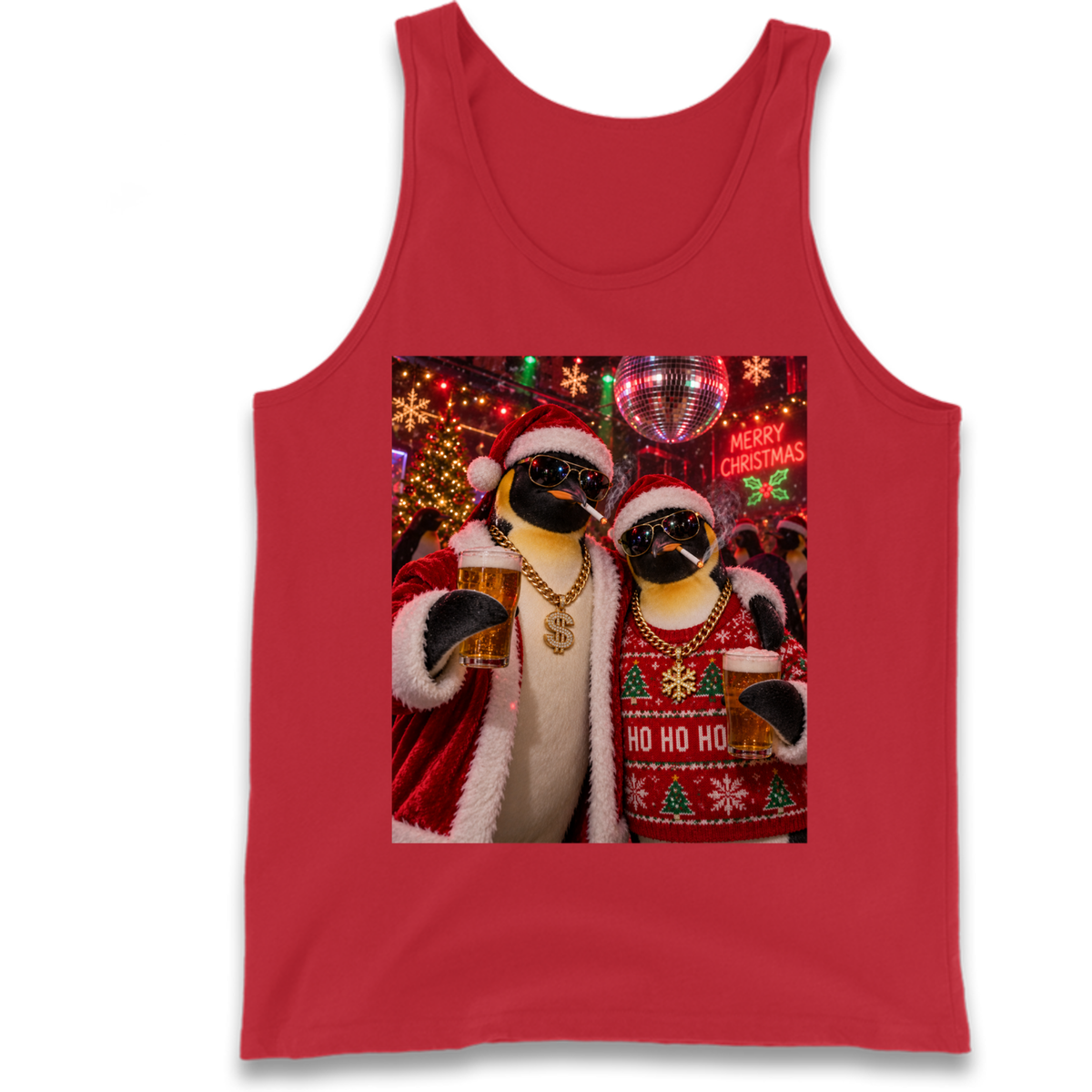 Penguin Christmas Tank Top
