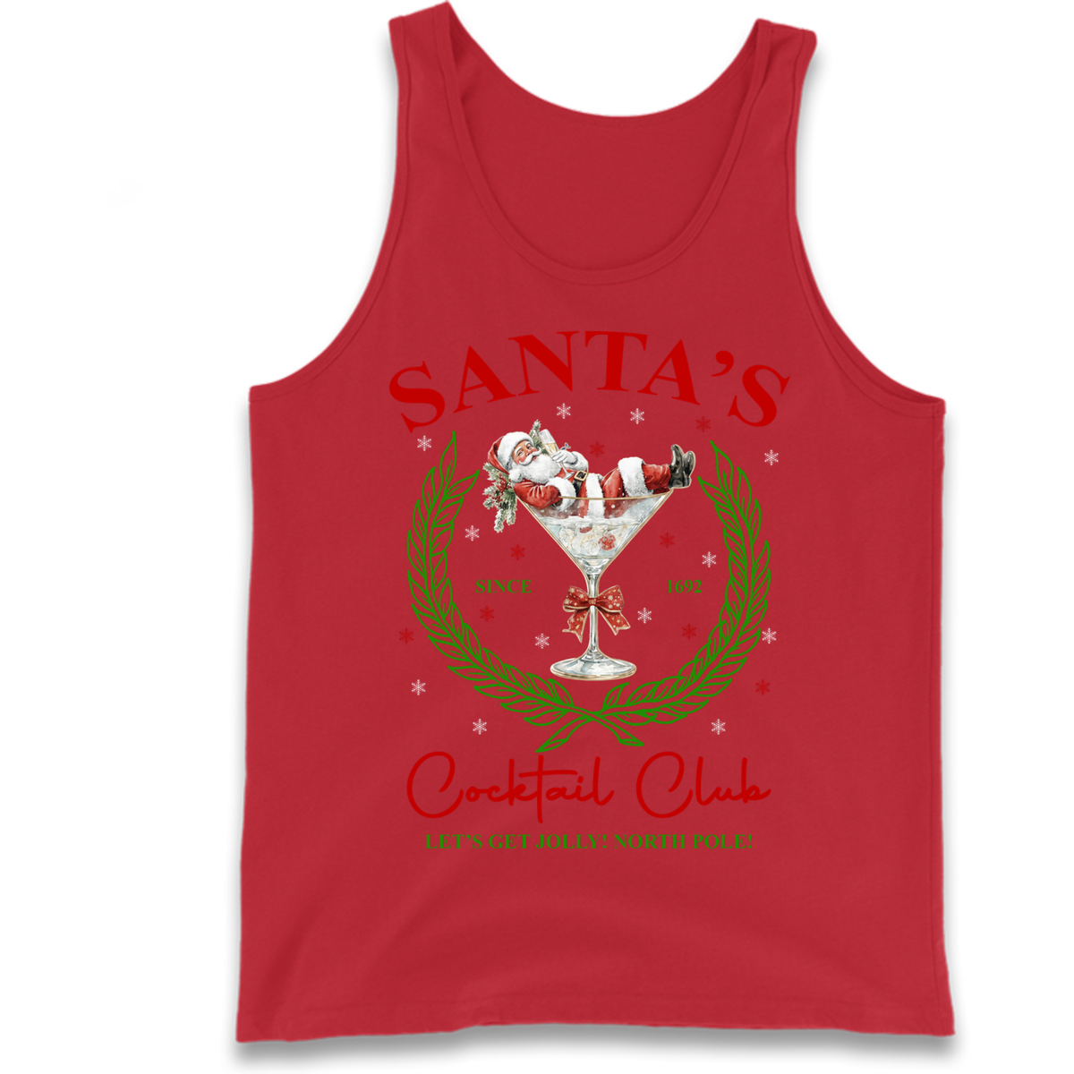 Cocktail Lover Christmas Tank Top