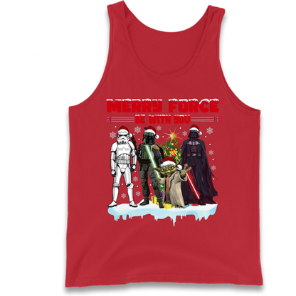 Merry Force Be With You Christmas Tank Top