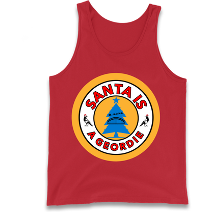 Geordie Santa  Christmas Tank Top