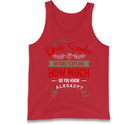 naughty christmas outfit Tank Top