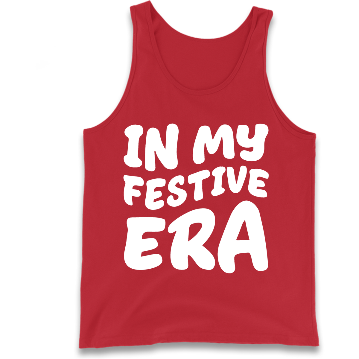Modern Christmas Slogan Tank Top