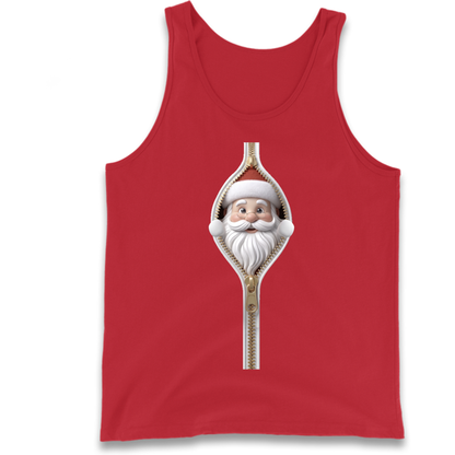 Santa Face Novelty Tank Top