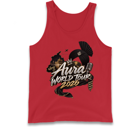 Diljit Dosanjh Aura World Tour 2026 Tank Top